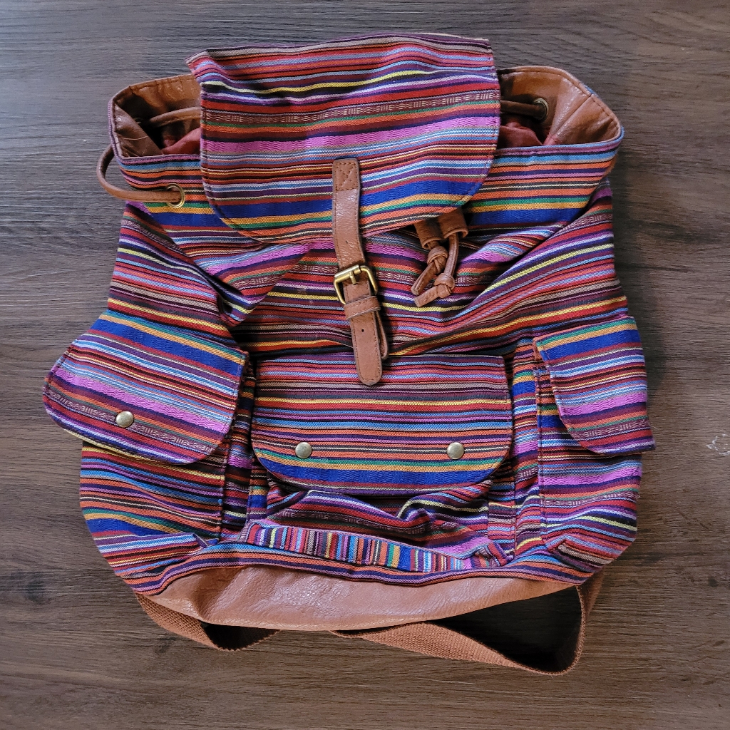 Large Multicolored Backpack